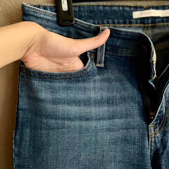 Sz 29 Levi's Blue Skinny Distressed Jeans - Picture 3 of 6